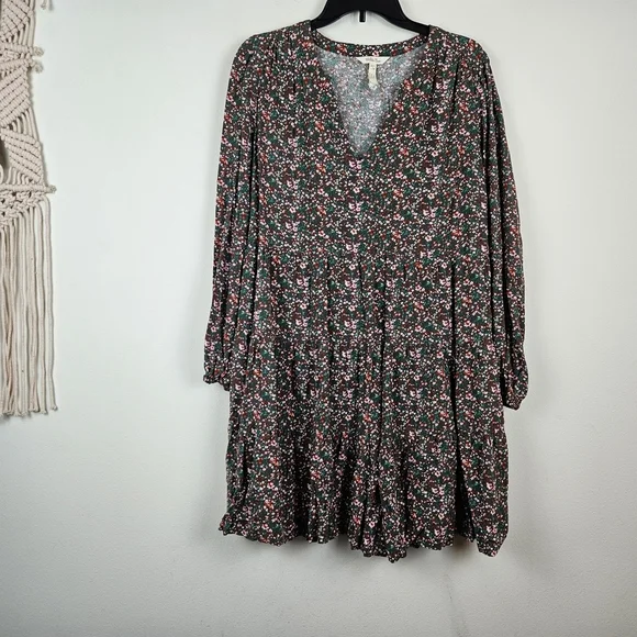 Matilda Jane Long Sleeve Dress Bohemian Prairie Floral Women's Large - Picture 1 of 7